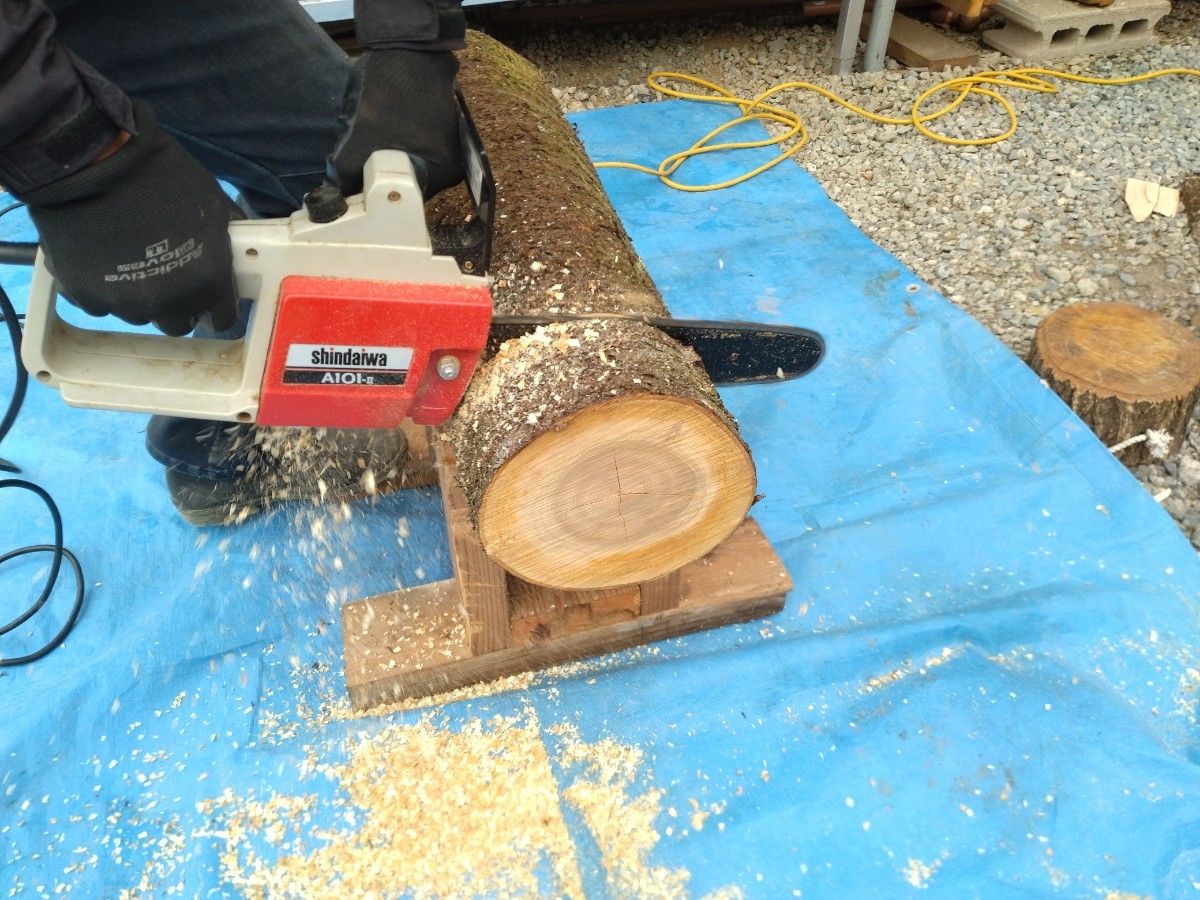 欅（ケヤキ）大　　　　　　　　　　　　　　　薪割り台  バトニング台  飾り台   作業台