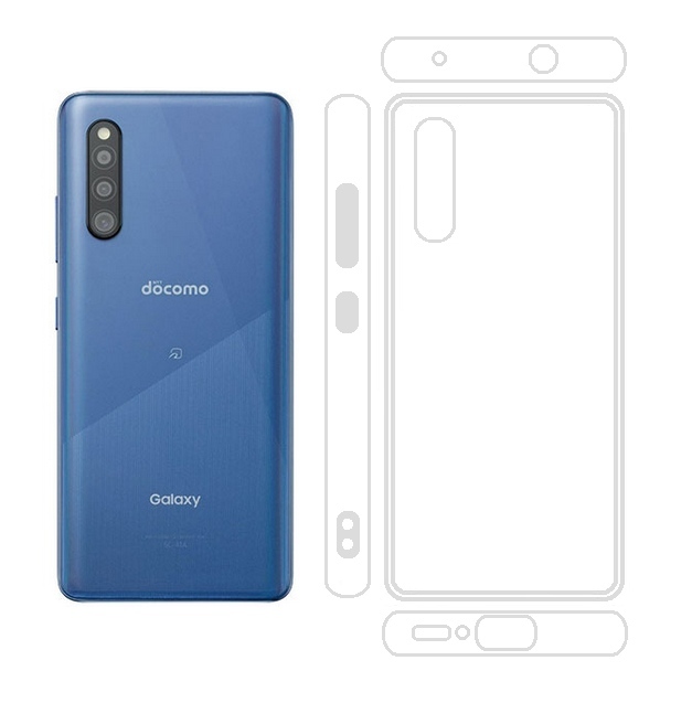 Galaxy A41 SC-41A SCV48 透明 ソフト TPU ケース_画像3