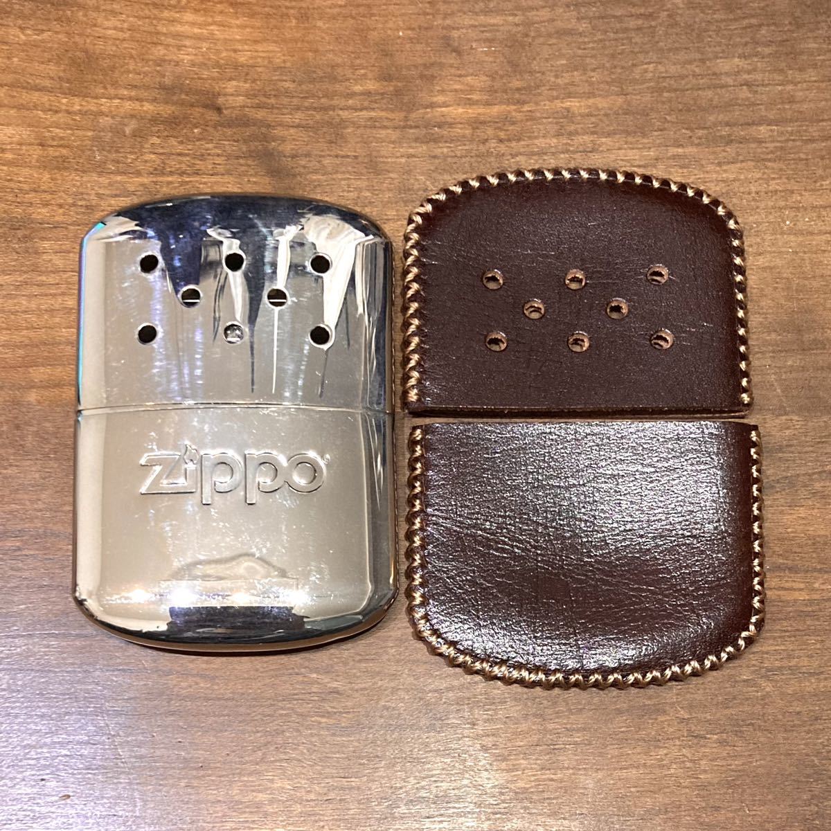 [本革] zippo ハンディウォーマー用 レザーカバー ダークブラウン