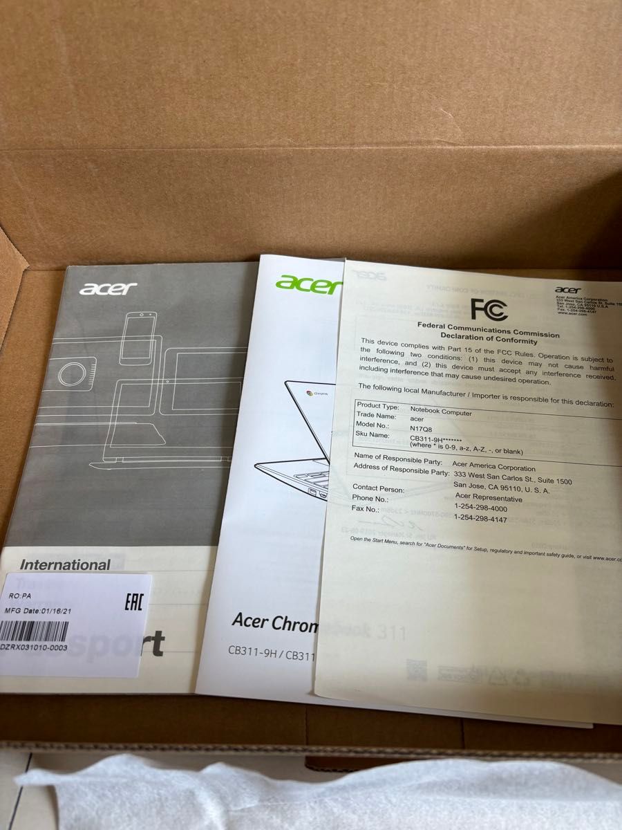Acer エイサー Chromebook CB311-9H-N17Q8