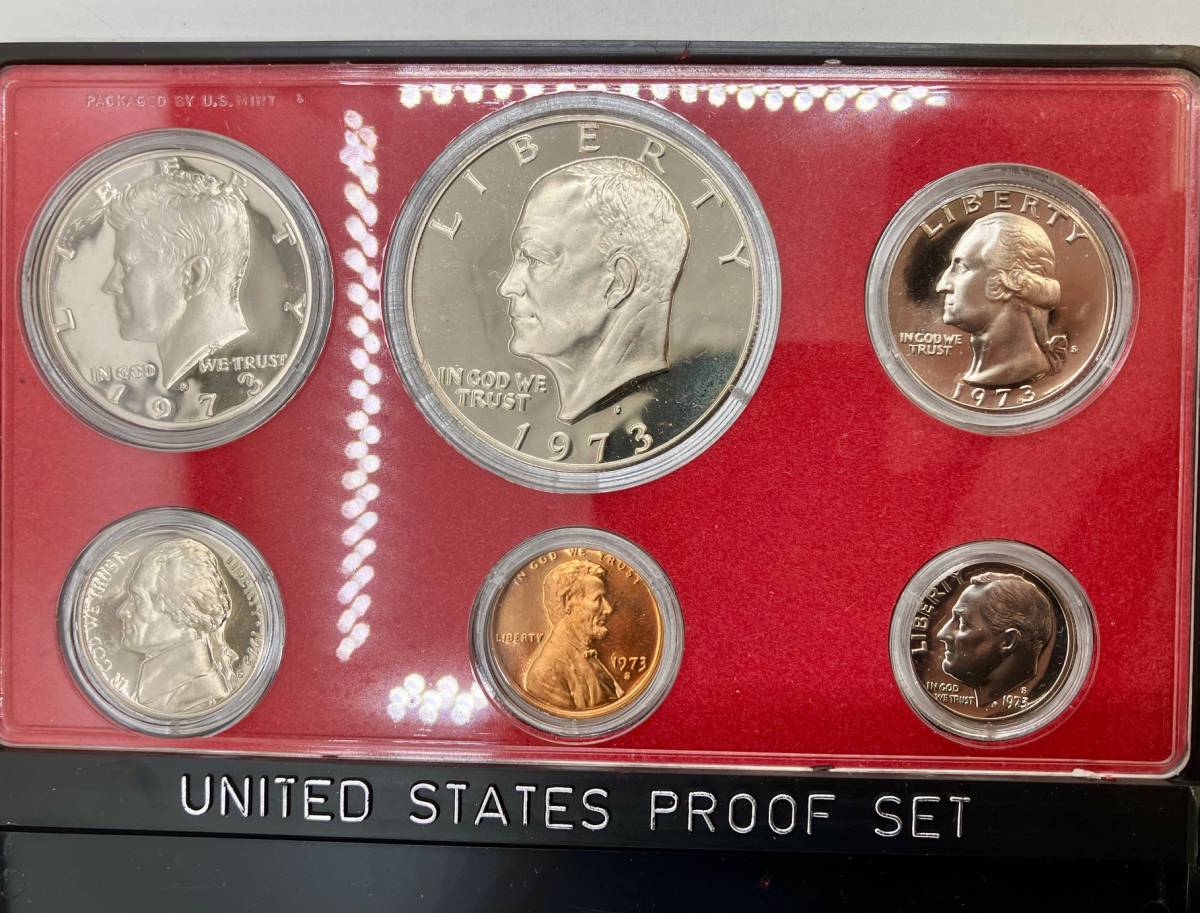 アメリカ United States Proof Set 1973年 プルーフセット 貨幣セット◆7256_画像4