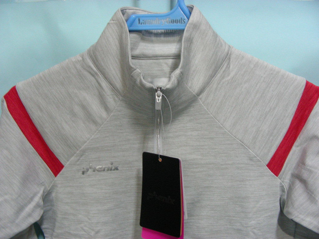 ★PHENIX フェニックス Frost W's 1/2 Zip Tee PS982LS60 ヘザーホワイト ●ダイジェナイトサーモ 未使用品_画像2