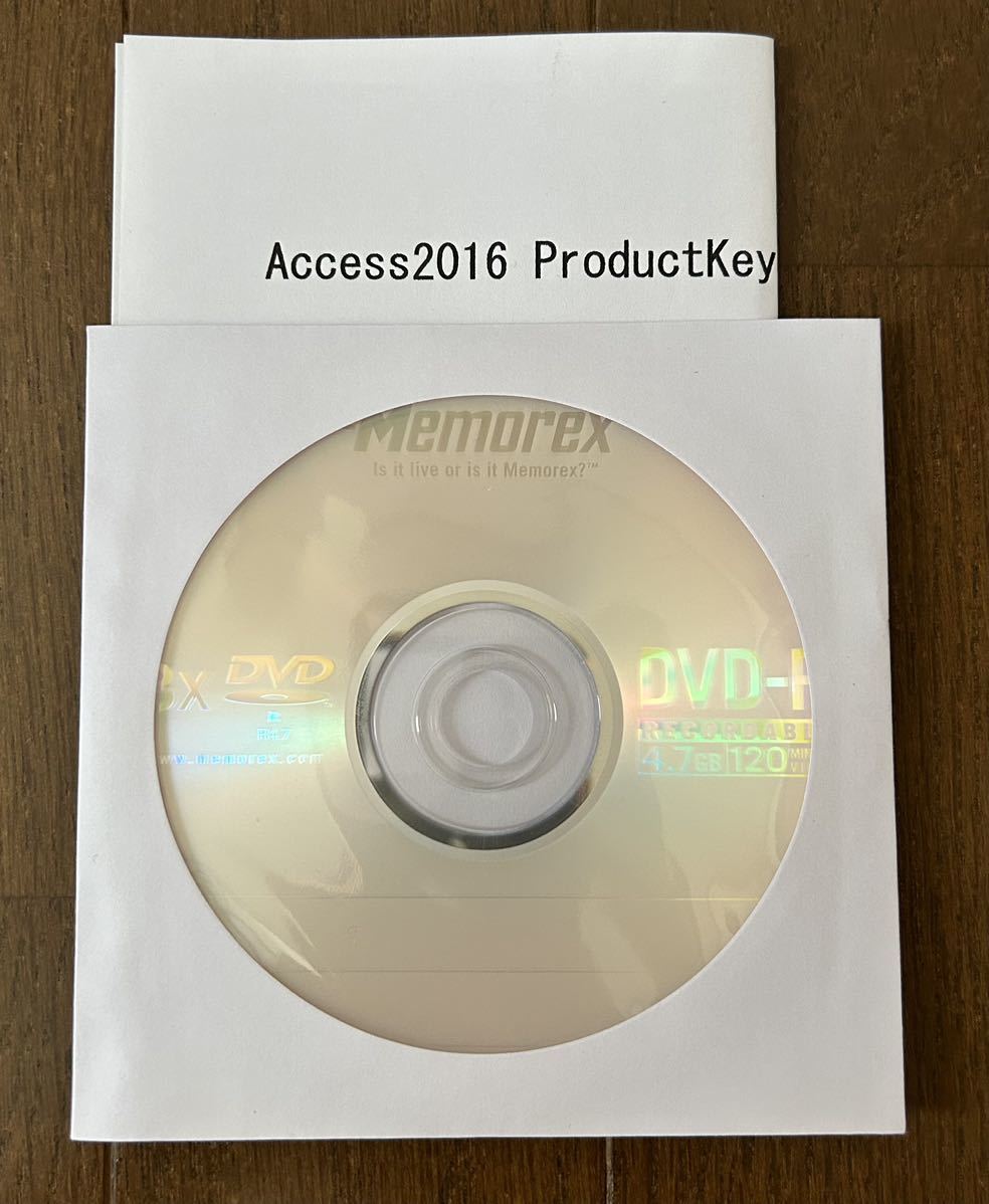 【POSAカード版・中古品】Microsoft Access 2016 ★プロダクトキー・インストール用DVD 2PC ②の画像3