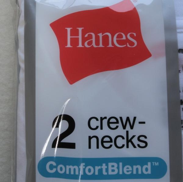 【L】Hanes ヘインズ 丸首 半袖アンダーTシャツ 4枚 吸汗速乾 　p0823u　やわらかさ長持ち、さらさらインナー　最終！_画像3