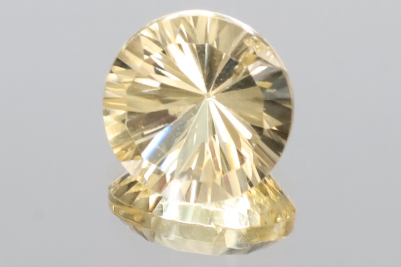 ★美術品的おひさまの光☆彡 天然 シトリン ブラジル産 非加熱無処理 3.60ct ルース ラウンド 10mm [鑑別済ロット]_画像1