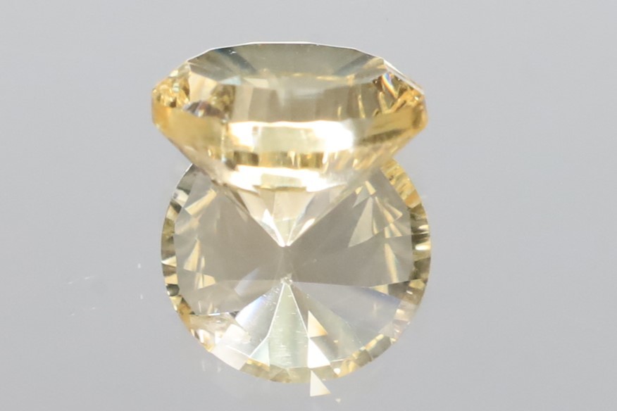 ★美術品的おひさまの光☆彡 天然 シトリン ブラジル産 非加熱無処理 3.60ct ルース ラウンド 10mm [鑑別済ロット]_画像5