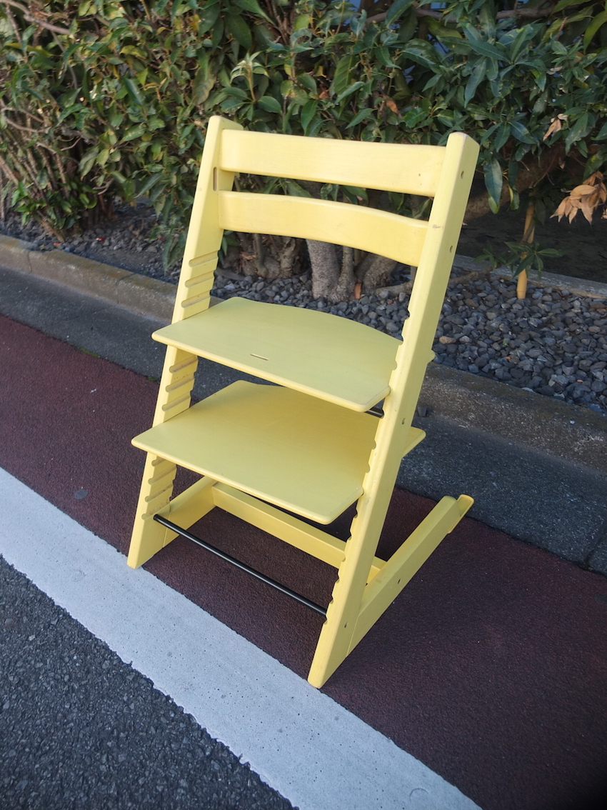 STOKKE Tripp Trapp Chair Yellow 高さ調整チェア ストッケ トリップトラップ イエロー チェア 子供椅子 ベビーチェア チャイルドチェア_画像1