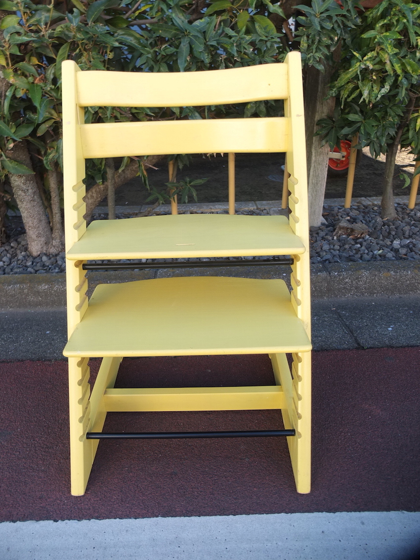 STOKKE Tripp Trapp Chair Yellow 高さ調整チェア ストッケ トリップトラップ イエロー チェア 子供椅子 ベビーチェア チャイルドチェア_画像2