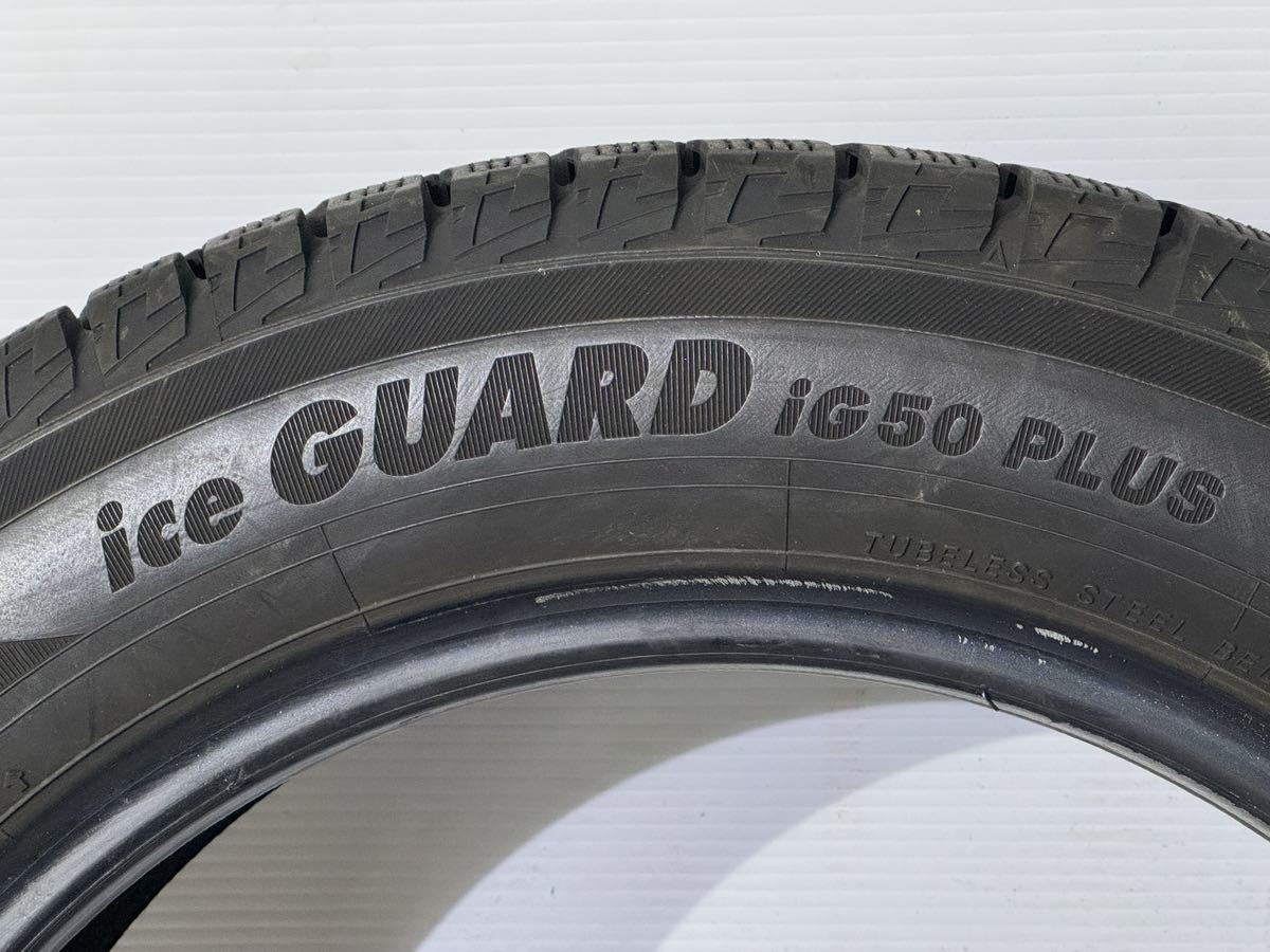 A281 2018製 YOKOHAMA iceGUARD iG50 PLUS 155/65R14 スタッドレスタイヤ　1本 7分山_画像4