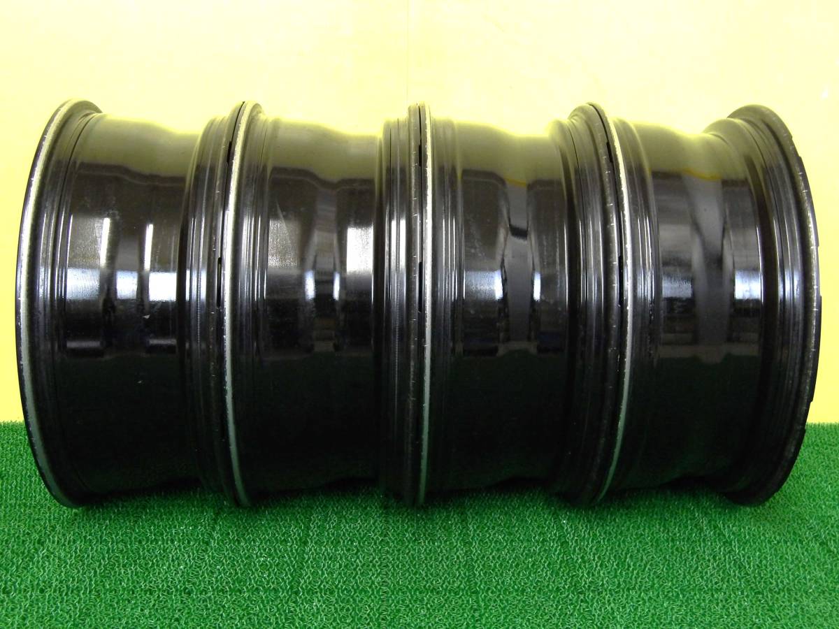 H2250 中古 4本 アクセル ヴェルス VERUSU 18 x 7J +48 5H 114.3 黒 ブラック C-HR ヤリスクロス レヴォーグ リーフ ジューク フォレスター_画像10