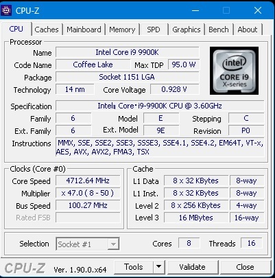 パソコンパーツ4セット/ i9 9900K/RTX3070 ROG/STRIX Z370-F GAMING/MEM64GB_画像7