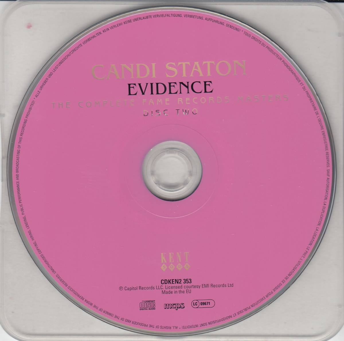 輸 Candi Staton Evidence: The Complete Fame Records Masters 2CD◆規格番号■CDKEN-2353◆送料無料■即決●交渉有の画像4