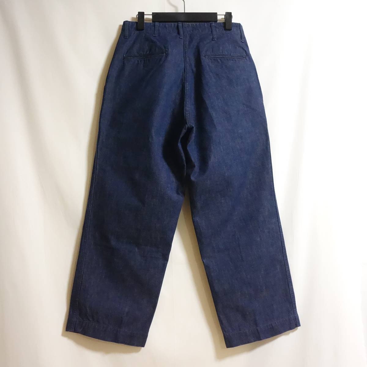 【K&TH WORKERS ワーカーズ 10ozデニム オフィサー トラウザー W32】ミリタリーチノ レギュラーフィット Officer Trouser デニム チノパン_画像3