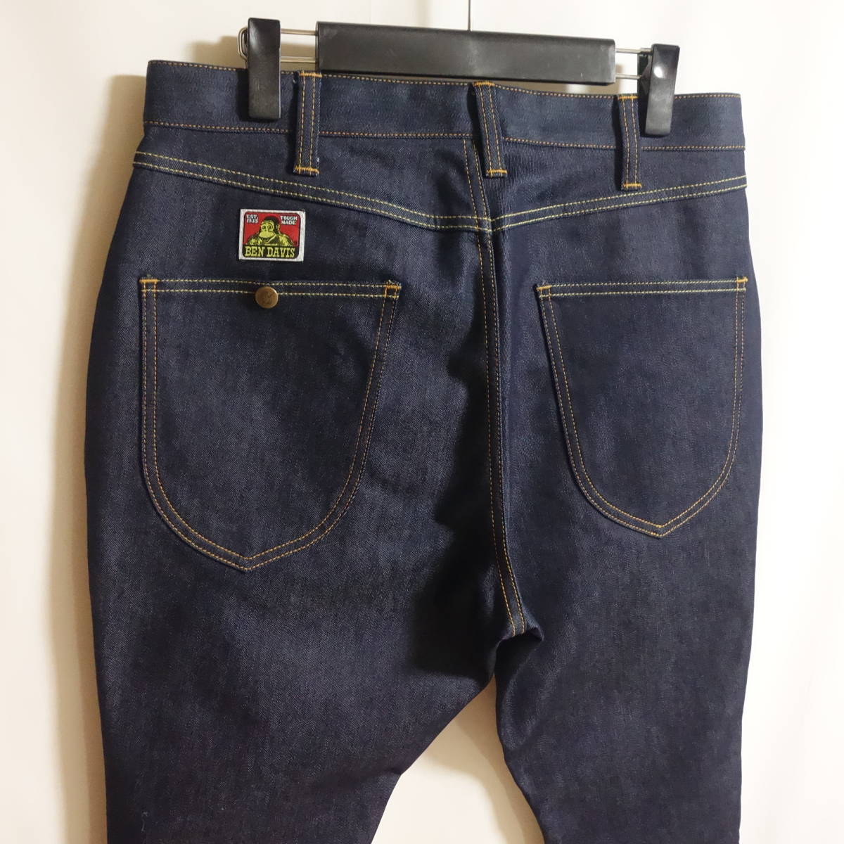 【良好 Ben Davis PROJECT LINE “HEY SLIM DENIM 2” ストレッチ サルエル デニム BDY-5410S W32】日本製 インディゴ ベンデイビス_画像1