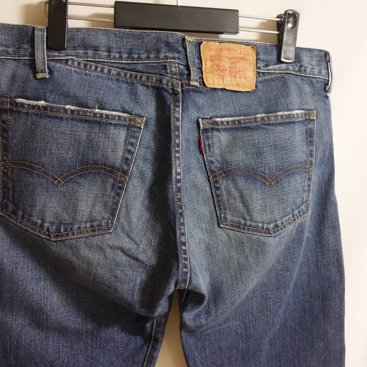 【LEVI'S LVC リーバイス 501 BIG E 1971年モデル W34】ローライズカスタム 日本製 復刻 71501 66 赤耳 XX_画像4