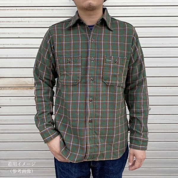 【20AW WAREHOUSE ウエアハウス Lot 3104 FLANNEL SHIRTS B柄 S】フランネルシャツ ヘビーネル チェック_画像10