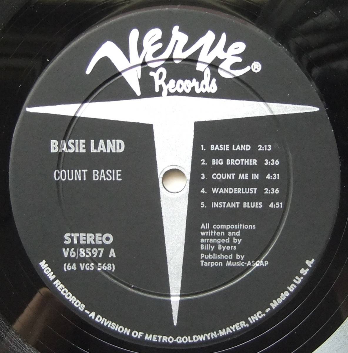 ◆ COUNT BASIE / Basie Land ◆ Verve V6-8597 (MGM:dg) ◆_画像3