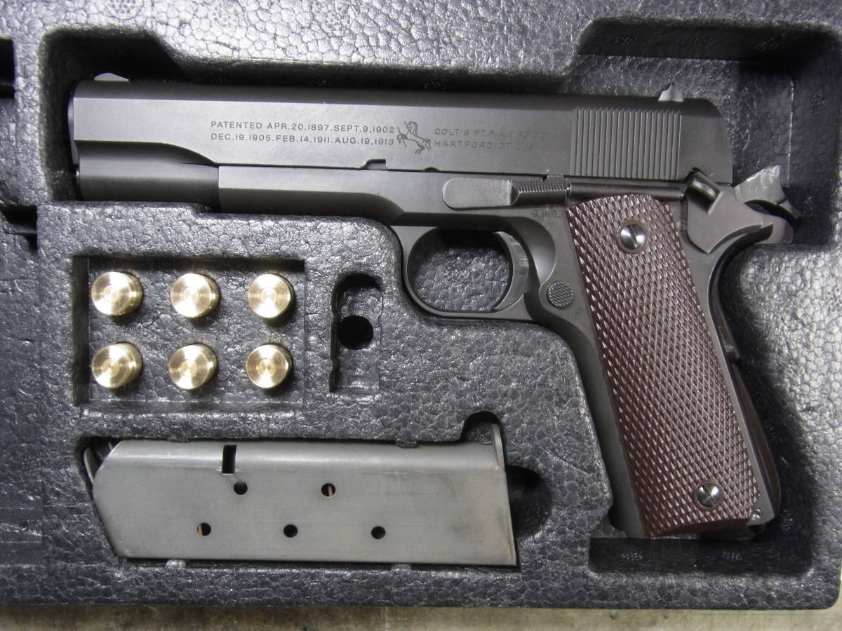 2401　CAW　M1911　A1　ミリタリーモデル　SPG　HWブラック　箱　カート6付　美品_SPG