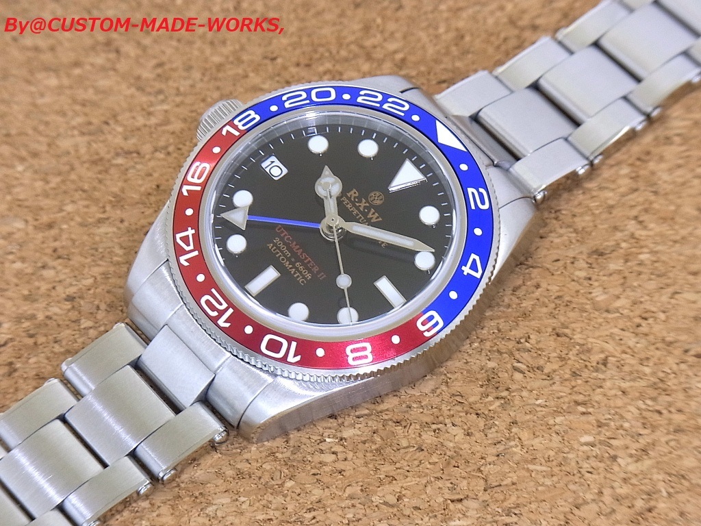 ☆PROTO-TYPE！RXW UTC-MASTERⅡ GMT／BLUE&RED PEPSI-BEZEL LEFTY！の画像2