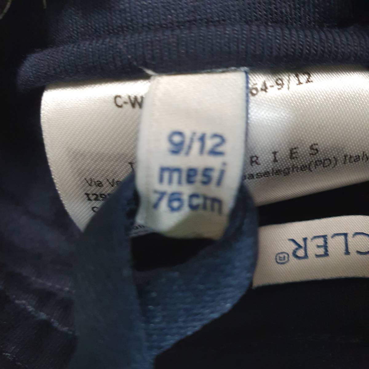 [ new goods * unused ]MONCLER baby Logo truck pants navy 9-12M size (70cm) 8H0000380996