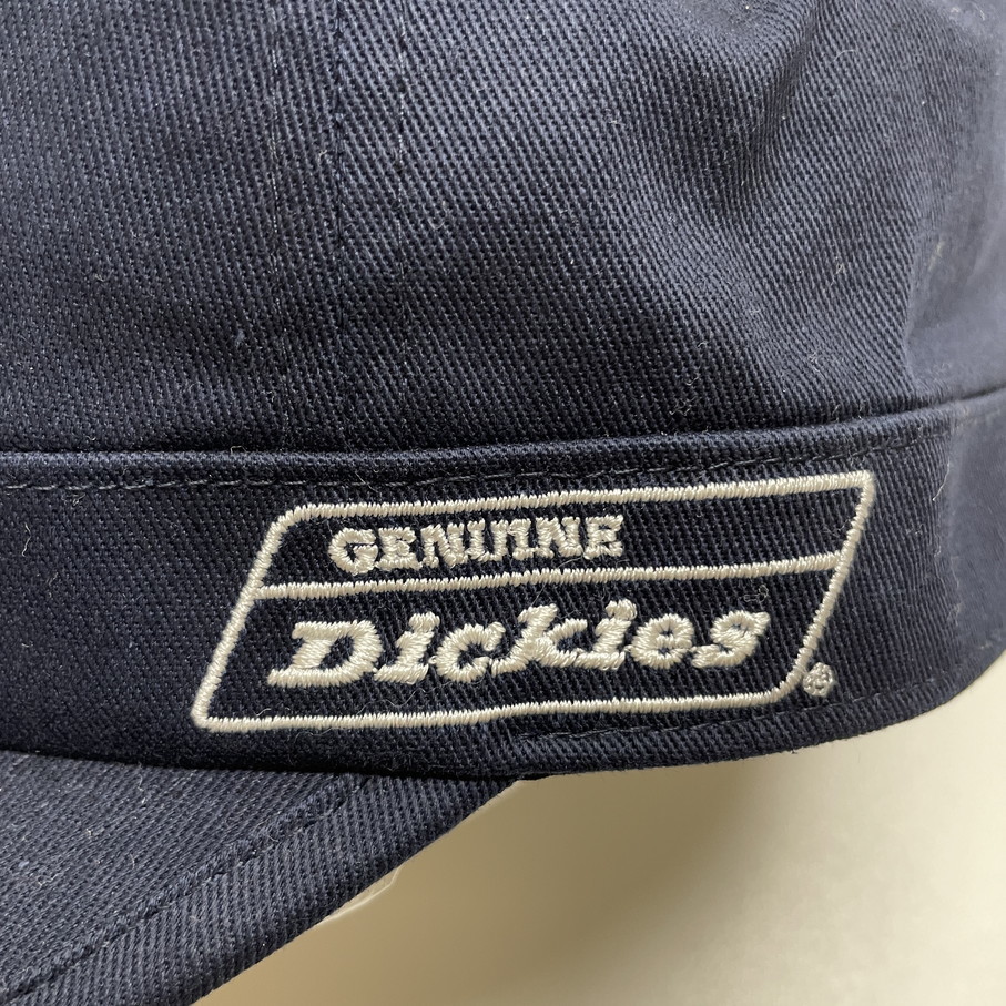 未使用品 Dickies ネイビー ワークキャップ アメカジ メンズ レディース カジュアル アウトドア キャンプ バイク ロゴ刺繍紺 ディッキーズ