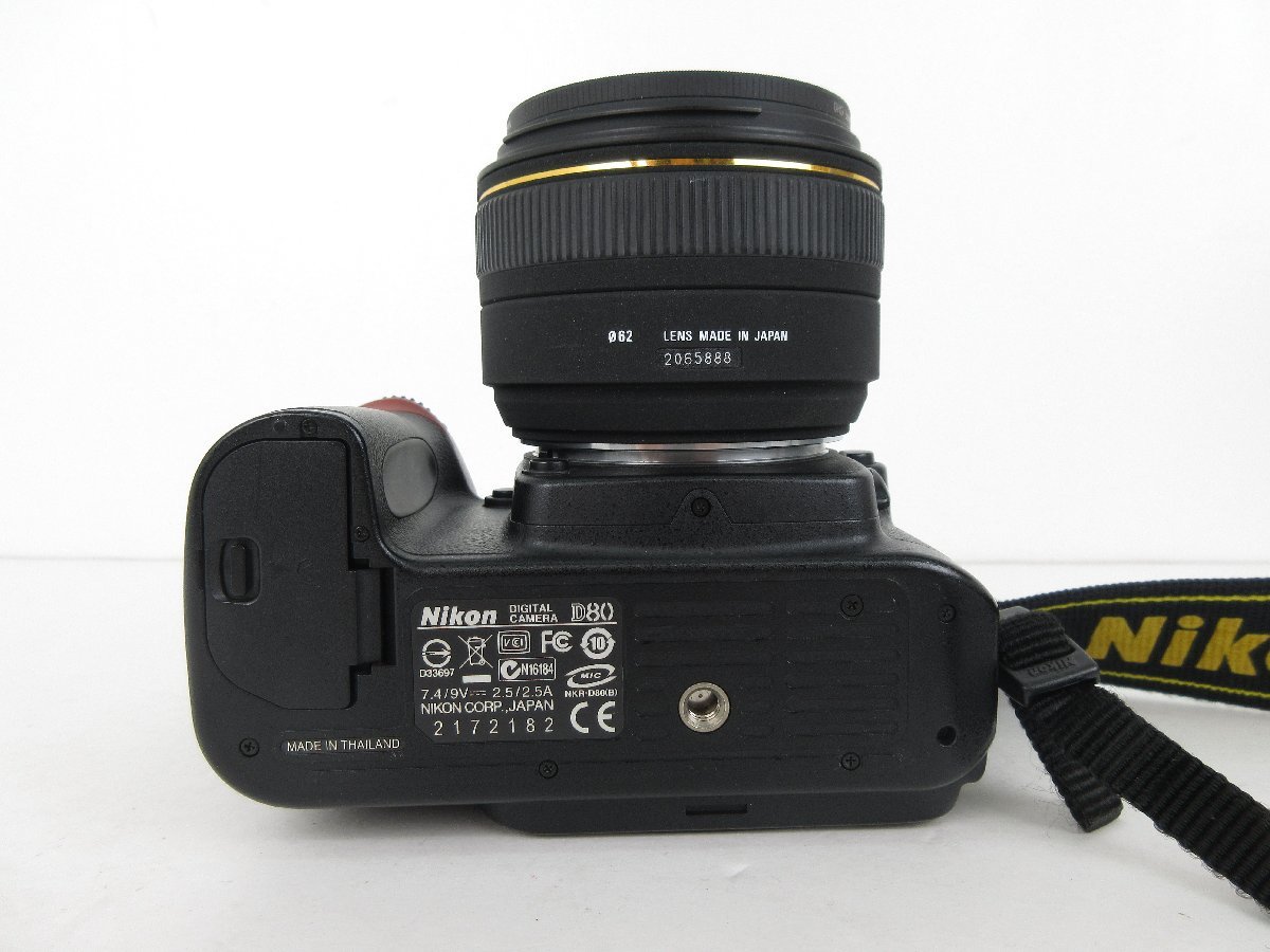 【ジャンク品/現状品】Nikon D80 ボディ SIGMA EX　30㎜　1：1.4　シグマ　レンズ　【電-262】_画像6