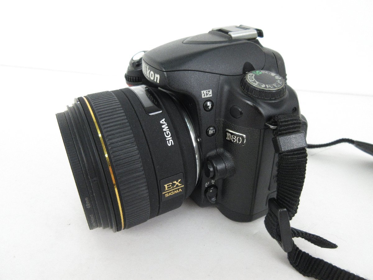 【ジャンク品/現状品】Nikon D80 ボディ SIGMA EX　30㎜　1：1.4　シグマ　レンズ　【電-262】_画像4