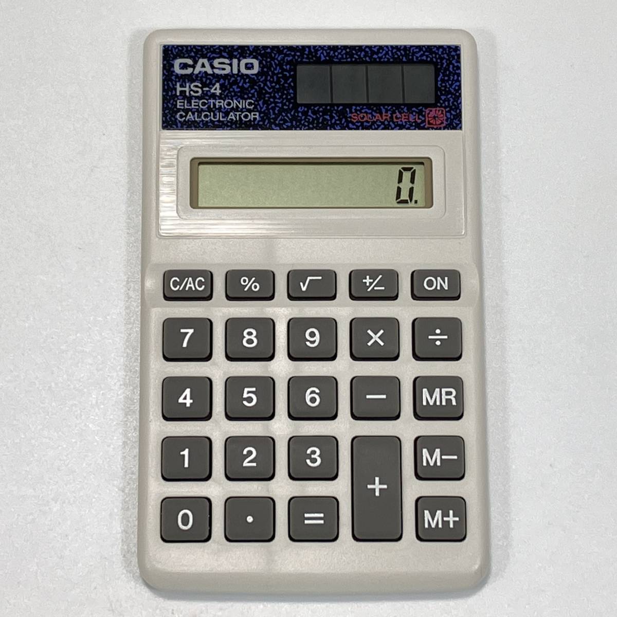  unused! CASIO Casio solar calculator count machine HS-4 rare! free shipping!