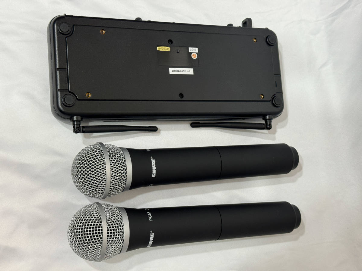 【送料無料】SHURE ( シュア ) / SVX288/PG58 ワイヤレスマイク デュアルボーカル 【美品】_画像3