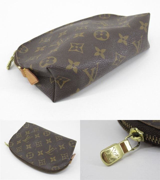 s60581-ap [送料950円]ジャンク◇LOUIS VUITTON ルイヴィトン ポシェット・コスメティック PM M47515 ポーチ モノグラム [171-240109]_画像3