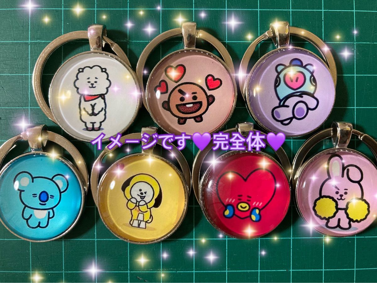 匿名配送★BT21★RJ★JINジン★ぷっくりツヤツヤキーリング★BTS新品