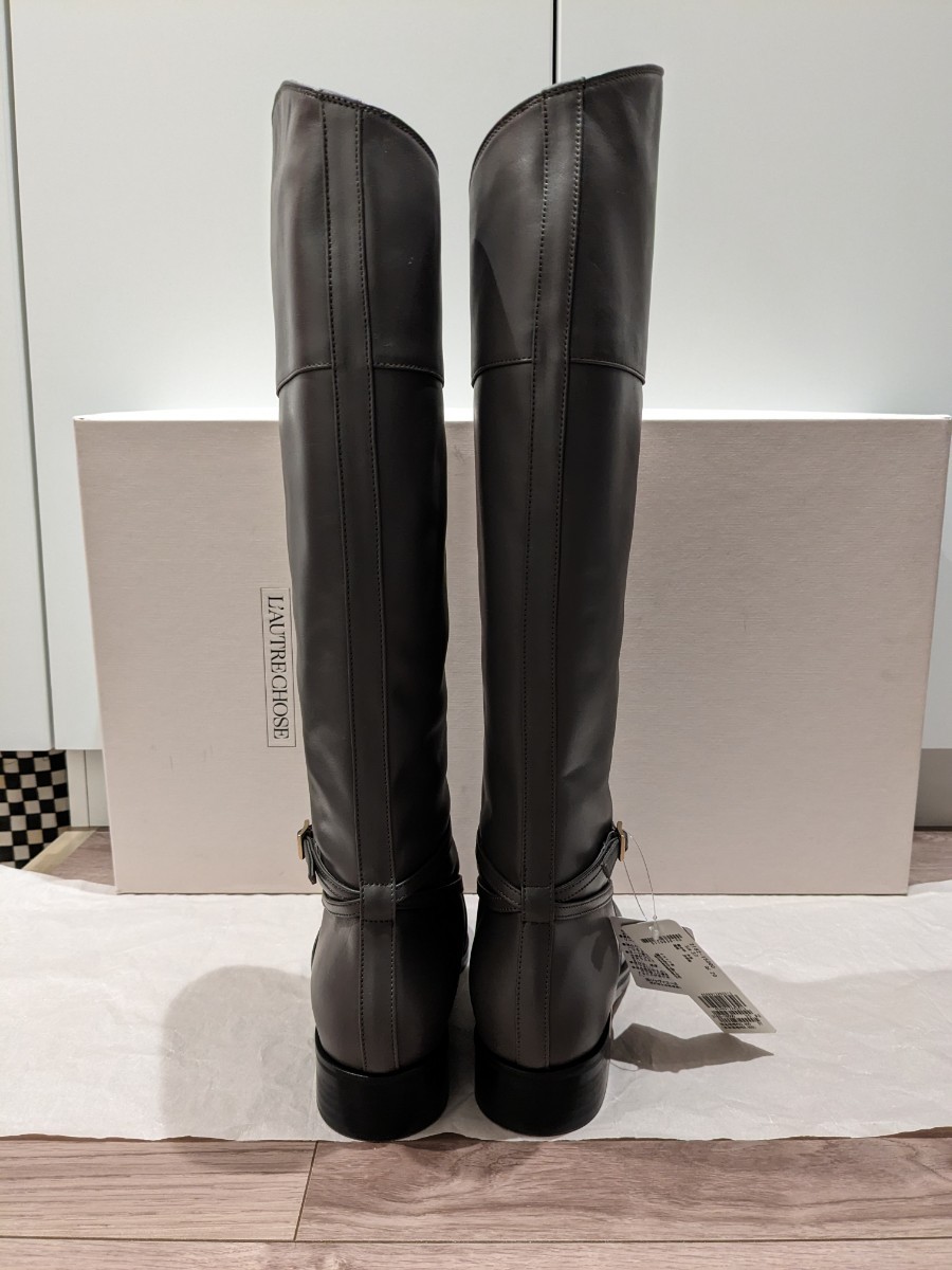  new goods L\'AUTRE CHOSE long boots Italy made low tore show z37