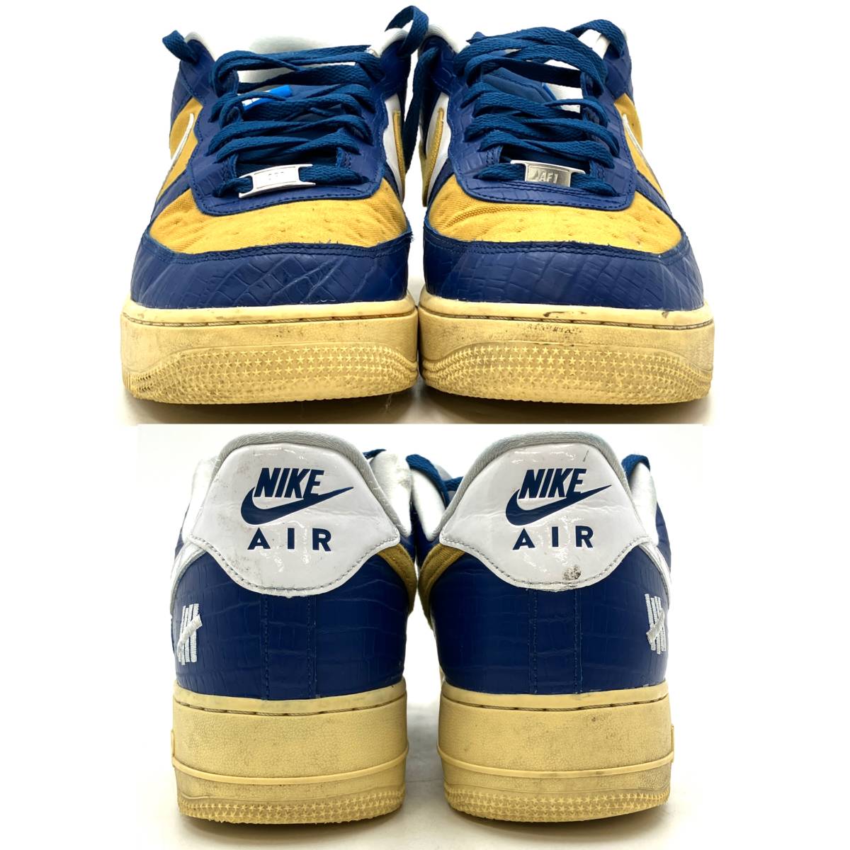 スニーカー『Nike UNDEFEATED AIR FORCE 1 LOW SP DM8462-400 ローカット 30cm』ナイキ アンディフィーテッド 靴 現状品 D-4179_画像6