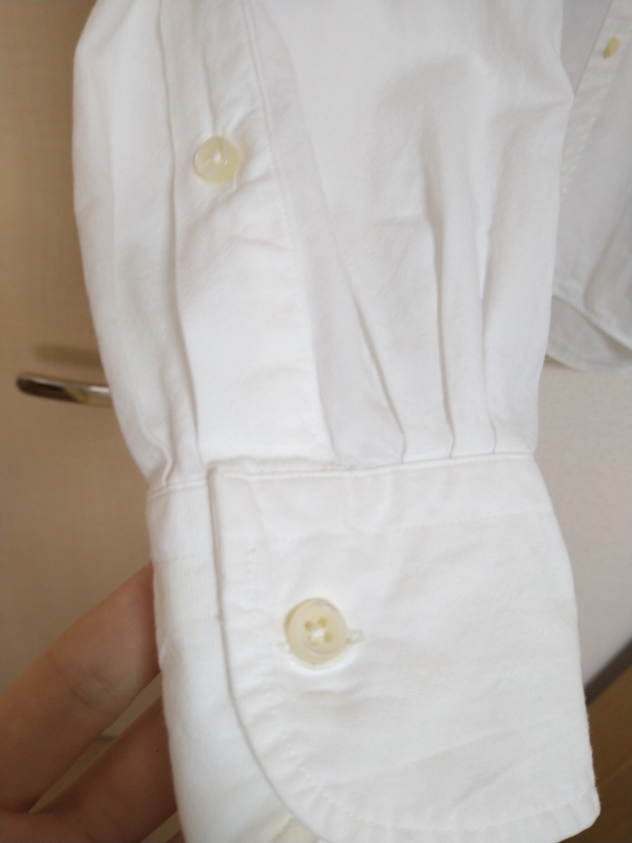 SOUTIENCOL　スティアンコル ボタンダウンシャツ 　ホワイト　美品　サイズ2 _画像5