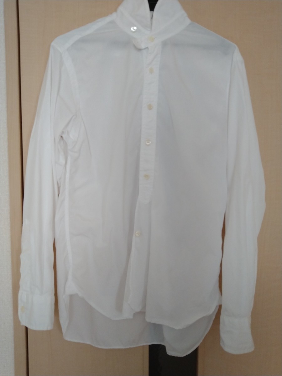 HAVERSACK ハバーサック　ラウンドカラーシャツ　長袖シャツ　ホワイト　Lサイズ　Bshop 　美品_画像1