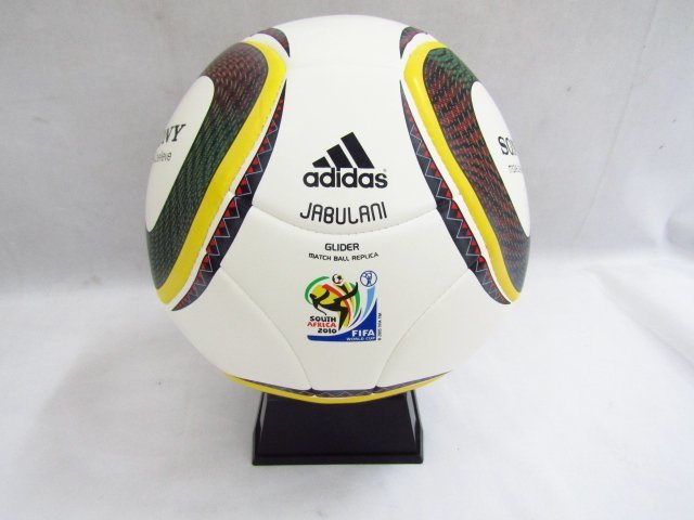 adidas アディダス FIFA 南アフリカワールドカップ 2010 サッカーボール SONY ５号球 中古品 ◆3818の画像2