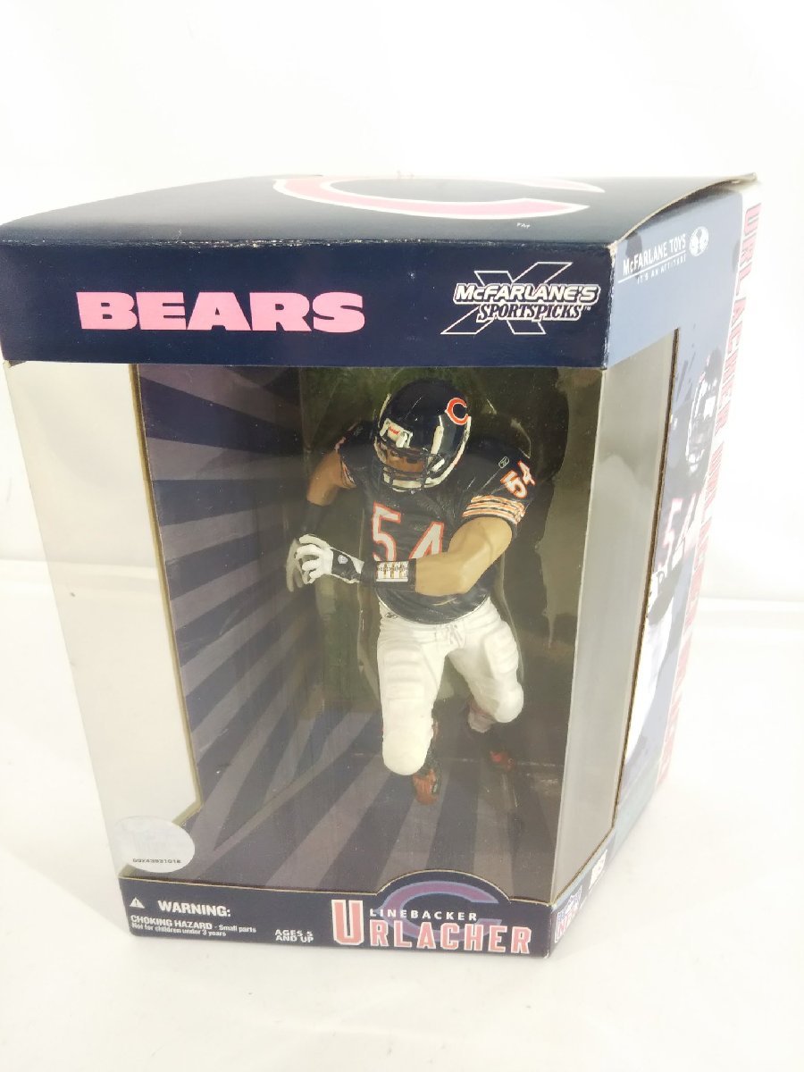 McFARLANE TOYS　BEARS　LINEBACKER　URLACHER アメフト フィギュア【1円スタート!!】_画像1