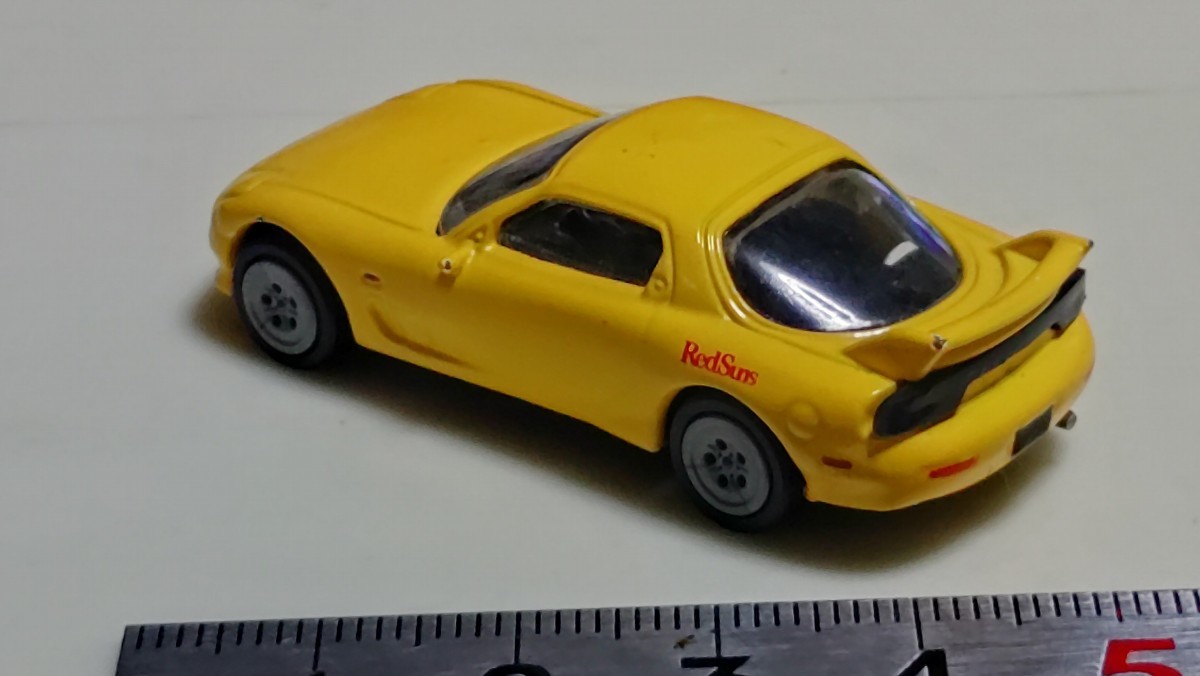 送料120円〜 マツダ　RX-7 FD3S　ミニカーのみ 頭文字D　スポイラーキズあり　82694376_画像9