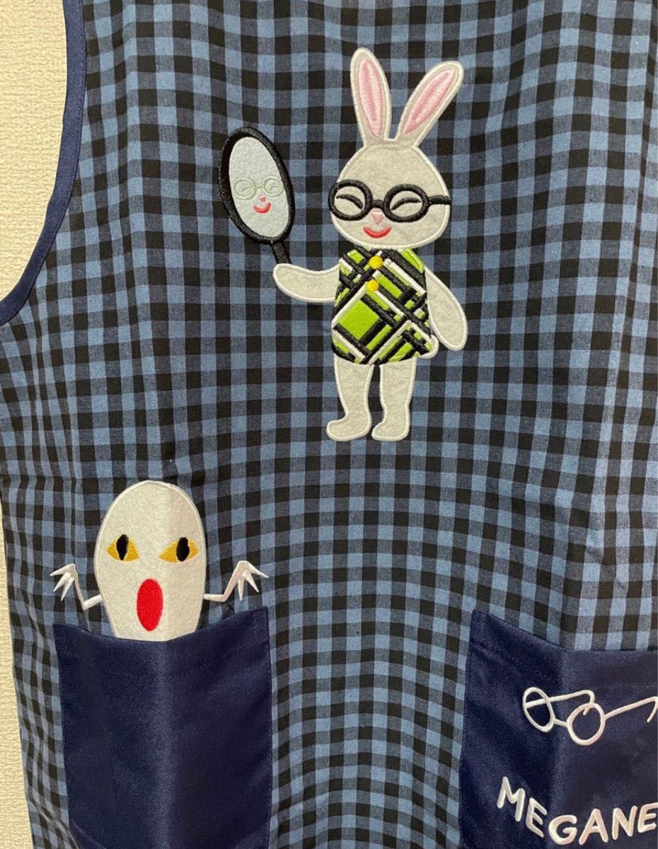 エプロン 保育士 介護士 キャラクター 新品未使用タグ付き ね エプロン 保育士 介護士 キャラクター 新品未使用タグ付き ね
