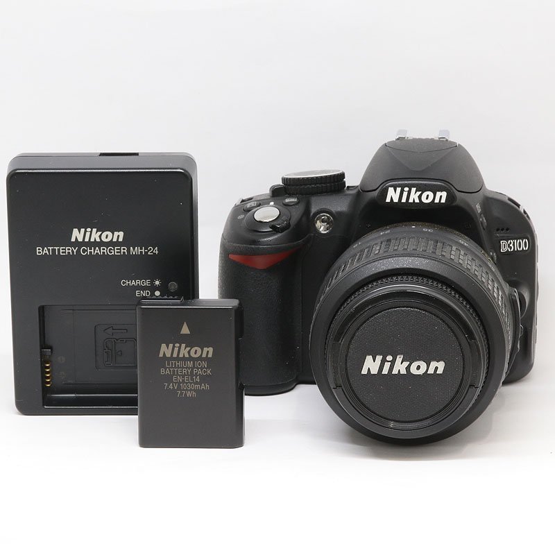 ジャンク！1400ショット！ Nikon ニコン D3100 AF-S DX NIKKOR 18-55mm f/3.5-5.6G VR デジタルカメラ （質屋 藤千商店）_画像1