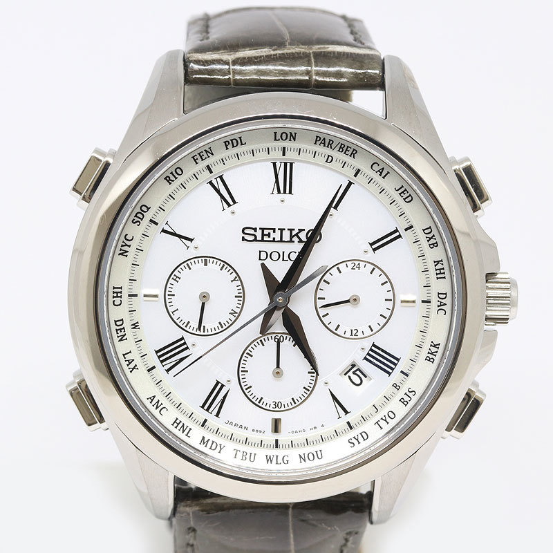 SEIKO セイコー DOLCE ドルチェ SADA039 ソーラー 電波 メンズ 腕時計　（質屋 藤千商店）