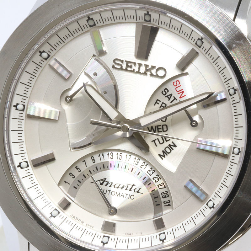 SEIKO Seiko Brightz дыра nta механический двойной Retrograde SAEC003 6R24-00A0 самозаводящиеся часы наручные часы 6R24-00A0 ( ломбард глициния тысяч магазин )
