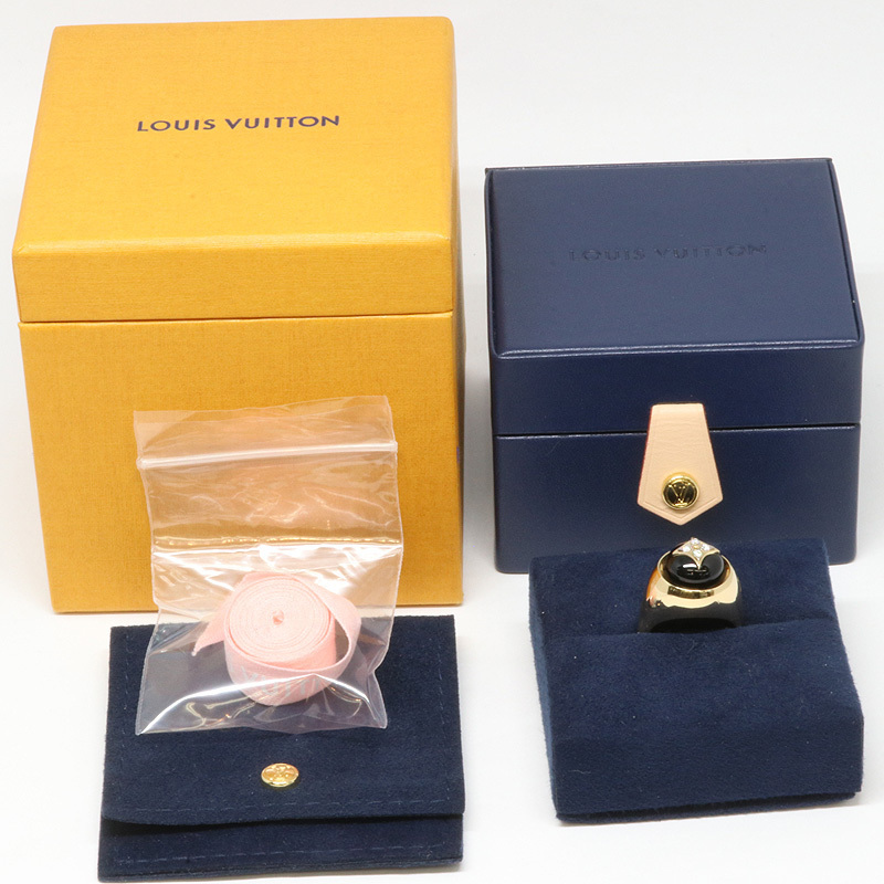 LOUIS VUITTON Louis Vuitton #51 Q9M84BshuvalieBbro Sam ring ( onyx × diamond ) ( pawnshop wistaria thousand shop )