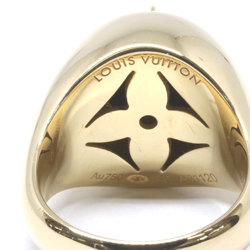LOUIS VUITTON Louis Vuitton #51 Q9M84BshuvalieBbro Sam ring ( onyx × diamond ) ( pawnshop wistaria thousand shop )