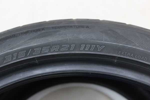 ヨコハマ アドバンスポーツ V105E 315/35R21 111Y XL ☆ BMW承認 2018年製造 2本 バリ山 315-35-21 BMW X5 G05 中古タイヤ 引取歓迎_画像8