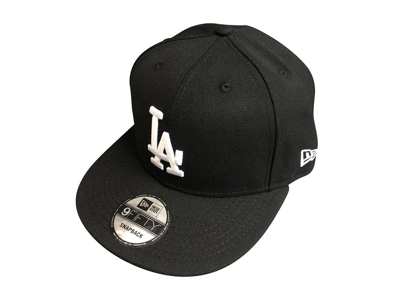 cap-207 NEW ERA MLB Los Angeles Dodgers 9FIFTY SNAPBACK ニューエラ キャップ ベースボールキャップ ブラック_画像2