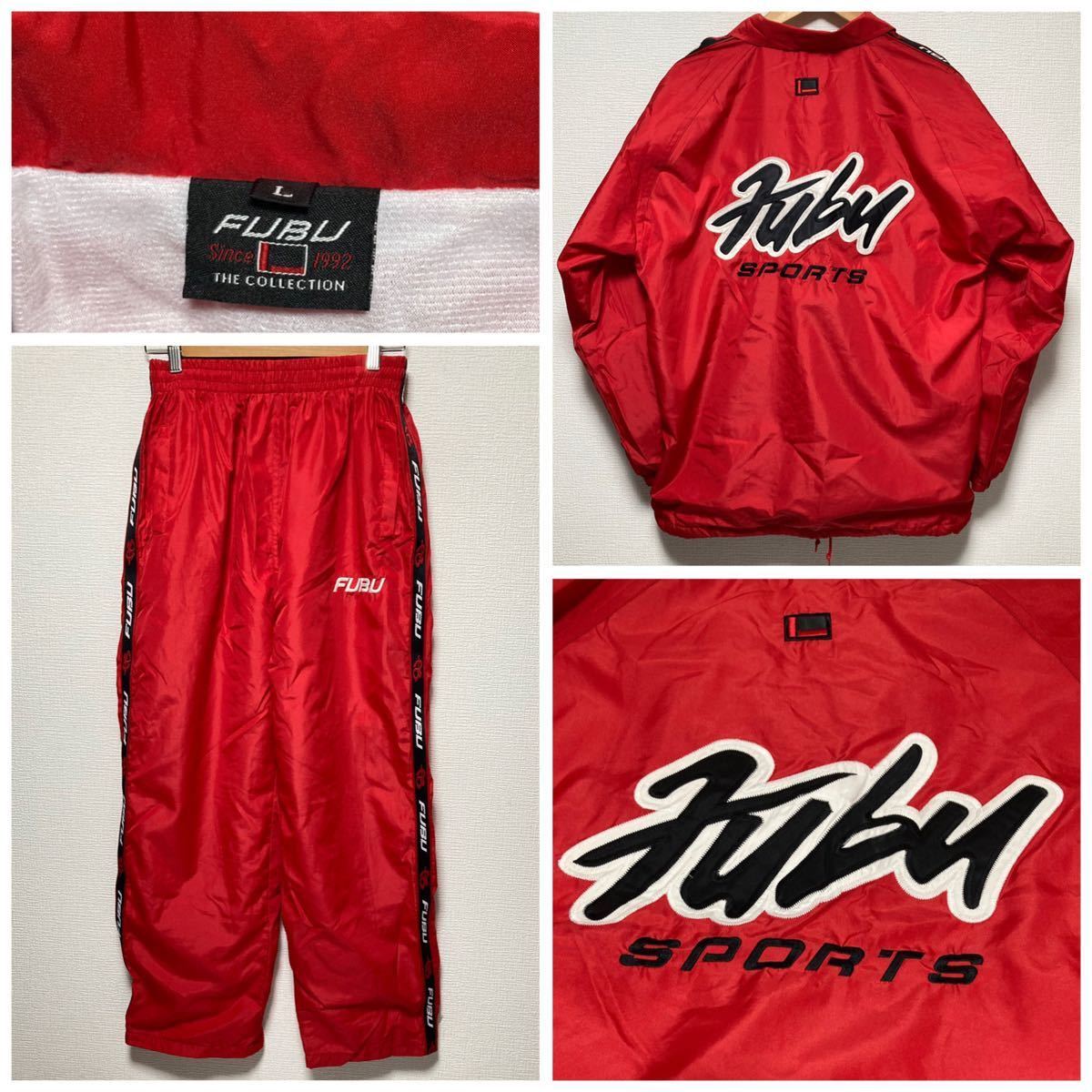 90s FUBU セットアップ ナイロンジャケット フブ ヴィンテージ 90s FUBU セットアップ ナイロンジャケット フブ ヴィンテージ