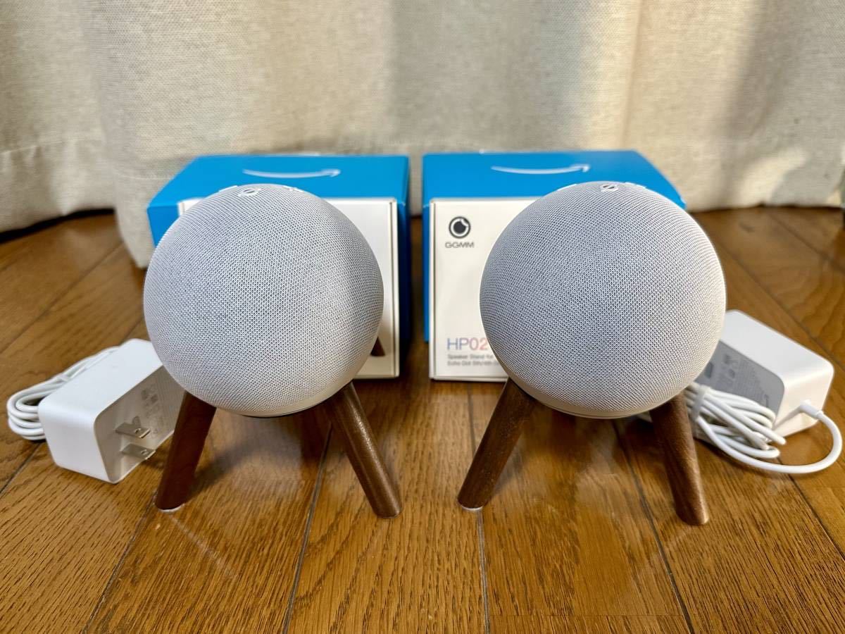 *Echo Dot with clock no. 5 generation .Echo Dot no. 5 generation gray car - white .GGMM Dot no. 4/5. substitution stand 