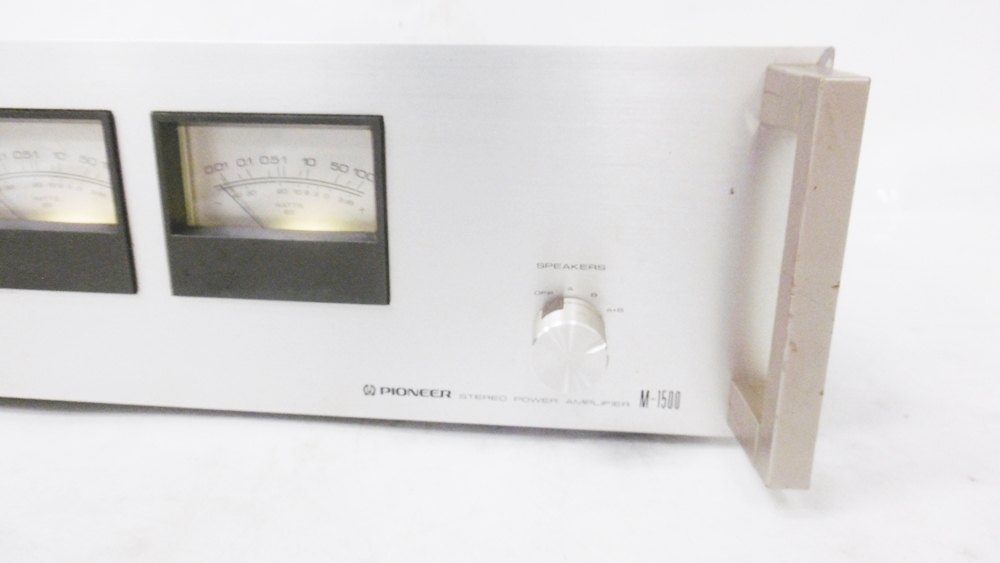 17 45-586964-20 [Y] PIONEER パイオニア M-1500 ステレオパワーアンプ 音響機器 オーディオ 鹿45_画像3