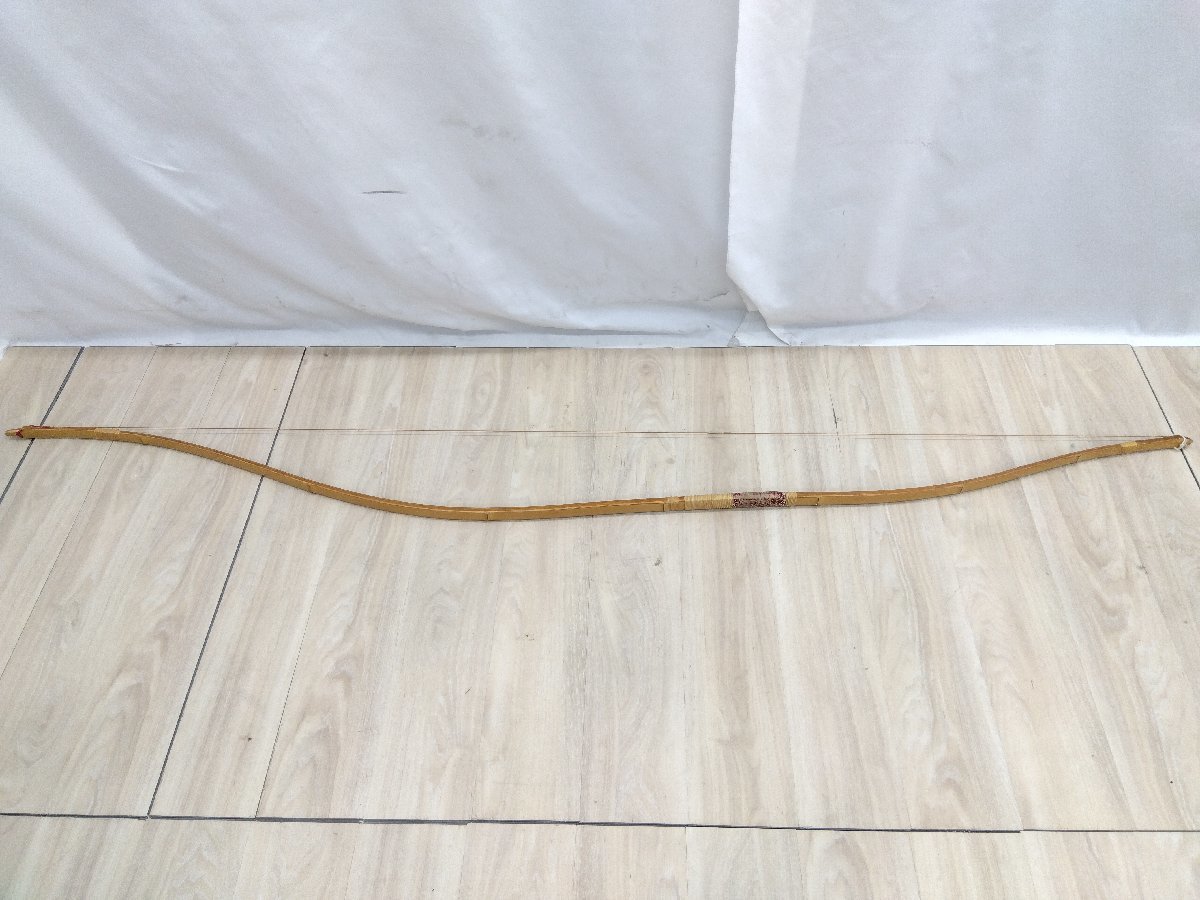  bow 2 pcs set . see .. approximately 500g( string contains ) large . -ply 10 . approximately 450g archery budo bow . bamboo bow 